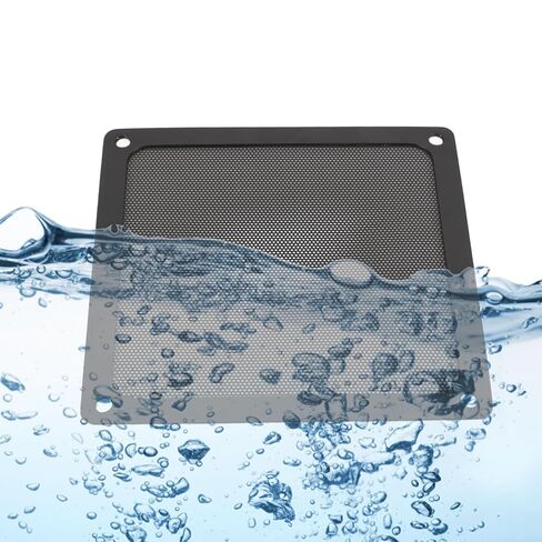 140 × 140 مم DIY PC Case مرشح شبكي للغبار، [4 عبوات] غطاء مرشح غبار ناعم PVC مع إطار مغناطيسي، غطاء حافظة PC (أسود) in Kuwait