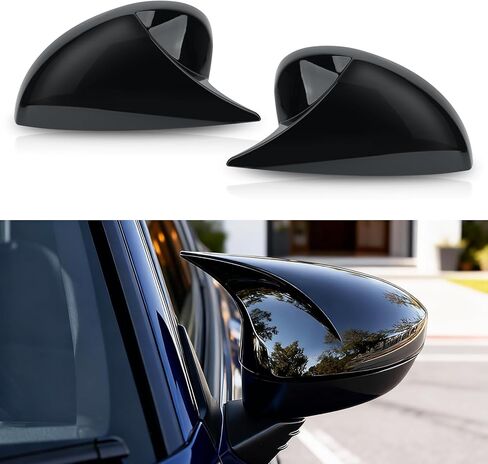 Door Side Mirror Cover for Honda Civic Accessories 2022 2023 2024 Aggressive Look Sport Door Side Mirror Cover（ Glossy Black） in Saudi Arabia