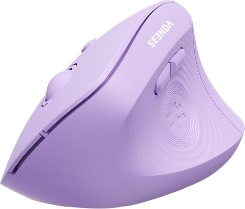 seenda Ergonomic Mouse Wireless, MOU200 Bluetooth Vertical Mouse - 2.4G & Bluetooth Multi-Device Connectivity Wireless Mice for Windows, Mac OS Computer/PC/Laptop, Black in Saudi Arabia