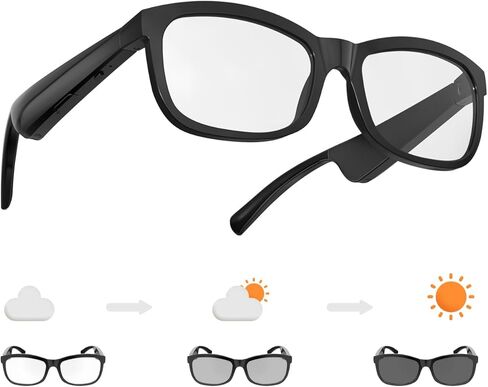 Smart Glasses | Bluetooth Glasses | 34g Ultra-Light Frame for Outdoor | Unisex Polarized UV400 Lenses | Hands-Free Calls, Music & Voice Control | 8-10H Battery USB-C Charging in Saudi Arabia
