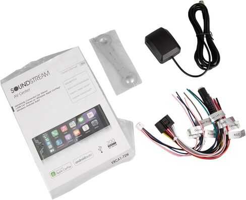 VRCA1-72W 6.7 بوصة Apple CarPlay & Android Auto ستيريو سيارة لاسلكي - راديو DIN واحد يعمل باللمس مع بلوتوث 5.0، إدخال كاميرا احتياطية، وصلة مرآة، التحكم الصوتي، USB، FM in Saudi Arabia