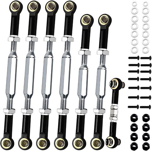 2025 قضبان ربط شدادات من الفولاذ المقاوم للصدأ مع فواصل تناسب 1/10 Traxxas Slash 4X4 (VXL)، Slash 2WD، Hoss 4X4 (VXL)، Rustler 4X4 (VXL)، Rustler 2WD، Stampede VXL، Bandit/VXL، RC قطع غيار السيارات (الأزرق الداكن) in Kuwait