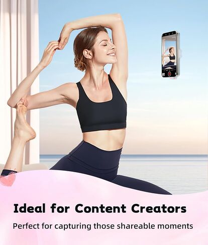 حامل حافظة هاتف بالشفط المغناطيسي، حامل من السيليكون لحافظة Mag-Safe، حامل هاتف بدون استخدام اليدين لهاتف iPhone 16/15/14 Pro Max، مقاطع فيديو TikTok، صور سيلفي، هدية نسائية (وردي فاتح) 911001A (وردي) in Kuwait