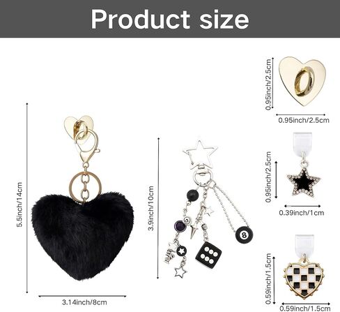 مجموعة ملحقات SAANG & JAT Y2K Kindle، سلسلة مفاتيح Dice Star متوافقة مع القارئ الإلكتروني Kindle Paperwhite الجيل الحادي عشر/الثاني عشر، تتضمن سحر سدادة الغبار من النوع C/USB C، مثالية لديدان الكتب in Kuwait