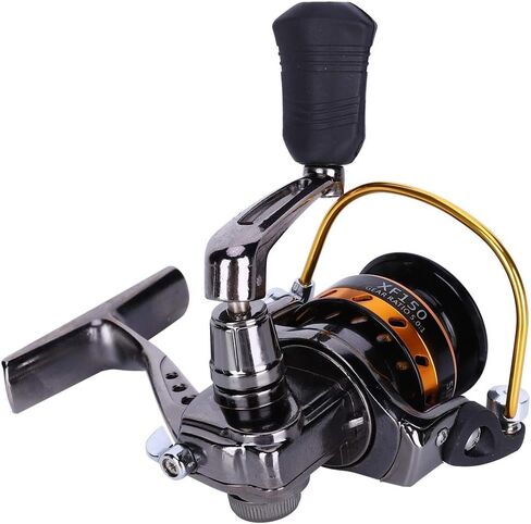 XF150 All Metal No Interval Mini Rocker Arm Spinning Wheel Ice Fishing Reel Accessory Tool Durable Smooth Operation for Ice Fishing Enthusiasts Gold Silver Color Options in Saudi Arabia
