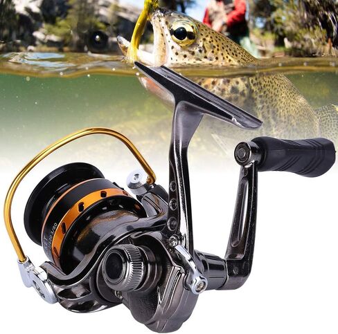 XF150 All Metal No Interval Mini Rocker Arm Spinning Wheel Ice Fishing Reel Accessory Tool Durable Smooth Operation for Ice Fishing Enthusiasts Gold Silver Color Options in Saudi Arabia