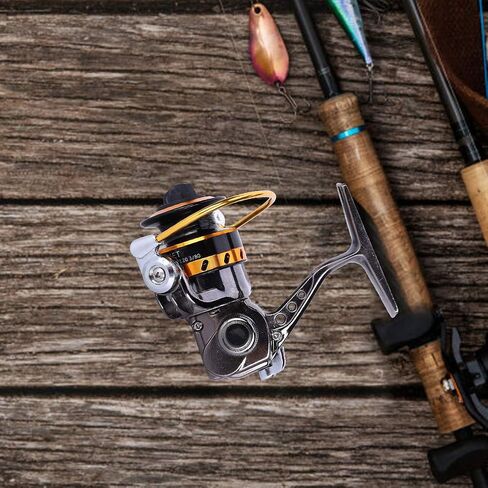 XF150 All Metal No Interval Mini Rocker Arm Spinning Wheel Ice Fishing Reel Accessory Tool Durable Smooth Operation for Ice Fishing Enthusiasts Gold Silver Color Options in Saudi Arabia
