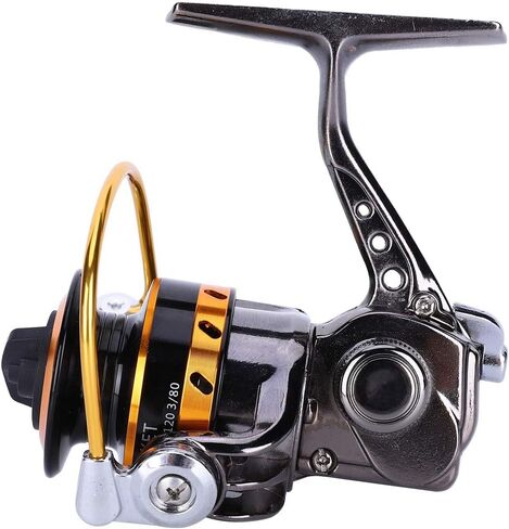 XF150 All Metal No Interval Mini Rocker Arm Spinning Wheel Ice Fishing Reel Accessory Tool Durable Smooth Operation for Ice Fishing Enthusiasts Gold Silver Color Options in Saudi Arabia