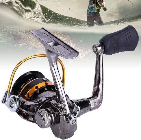 XF150 All Metal No Interval Mini Rocker Arm Spinning Wheel Ice Fishing Reel Accessory Tool Durable Smooth Operation for Ice Fishing Enthusiasts Gold Silver Color Options in Saudi Arabia