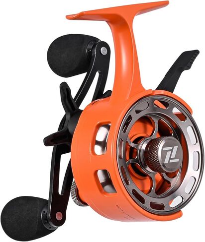 Ice Fishing Reel 3+1 Ball Bearings 3.2:1 Gear Ratio Ice Fishing Reel Smooth Braking System Aluminum Alloy Front FishingRock in Saudi Arabia