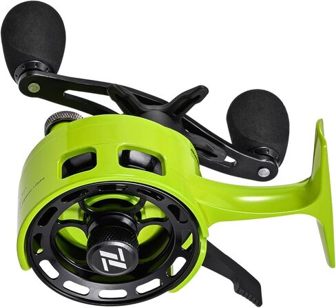 Ice Fishing Reel 3+1 Ball Bearings 3.2:1 Gear Ratio Ice Fishing Reel Smooth Braking System Aluminum Alloy Front FishingRock in Saudi Arabia