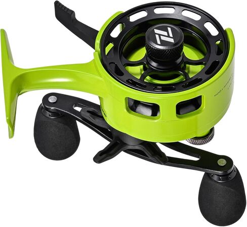 Ice Fishing Reel 3+1 Ball Bearings 3.2:1 Gear Ratio Ice Fishing Reel Smooth Braking System Aluminum Alloy Front FishingRock in Saudi Arabia