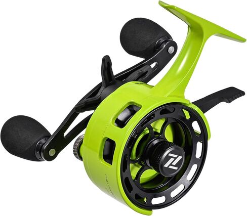 Ice Fishing Reel 3+1 Ball Bearings 3.2:1 Gear Ratio Ice Fishing Reel Smooth Braking System Aluminum Alloy Front FishingRock in Saudi Arabia