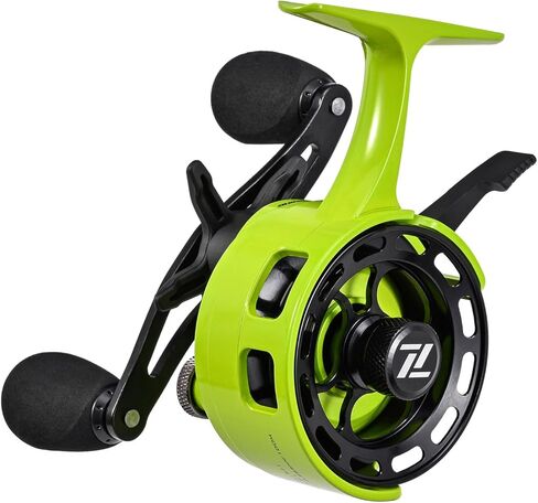 Ice Fishing Reel 3+1 Ball Bearings 3.2:1 Gear Ratio Ice Fishing Reel Smooth Braking System Aluminum Alloy Front FishingRock in Saudi Arabia