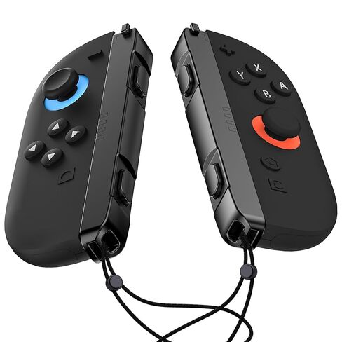 FUNDIARY Wrist Strap for Switch 2 Joycon with Adjustable Tightness Design, 4 Pack Lanyard Replacement Parts Accessories Controller Attachment for Switch 2 Joycon Remote Comfort Controller Strap(Black) in Saudi Arabia