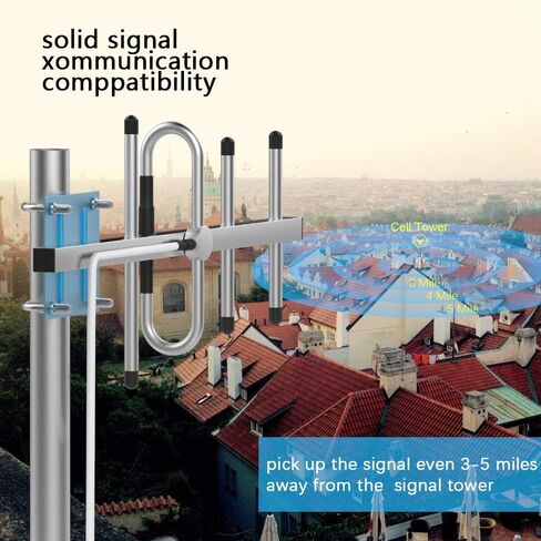 معزز إشارة الهاتف الخليوي للمنزل 5000 قدم مربع مع هوائيات خارجية/داخلية لإطالة عمر بطارية الهاتف معزز الهاتف الخليوي يعزز 5G 4G LTE 3G لشركة Verizon AT&T وجميع شركات النقل الأمريكية، معتمد من لجنة الاتصالات الفيدرالية (FCC) in Kuwait