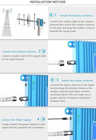 معزز إشارة الهاتف الخليوي للمنزل 5000 قدم مربع مع هوائيات خارجية/داخلية لإطالة عمر بطارية الهاتف معزز الهاتف الخليوي يعزز 5G 4G LTE 3G لشركة Verizon AT&T وجميع شركات النقل الأمريكية، معتمد من لجنة الاتصالات الفيدرالية (FCC) in Kuwait