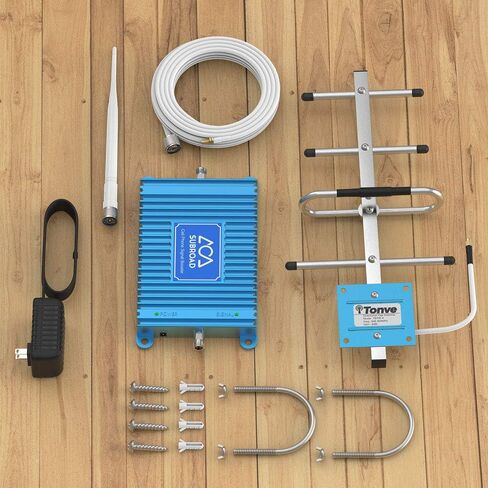 معزز إشارة الهاتف الخليوي للمنزل 5000 قدم مربع مع هوائيات خارجية/داخلية لإطالة عمر بطارية الهاتف معزز الهاتف الخليوي يعزز 5G 4G LTE 3G لشركة Verizon AT&T وجميع شركات النقل الأمريكية، معتمد من لجنة الاتصالات الفيدرالية (FCC) in Kuwait