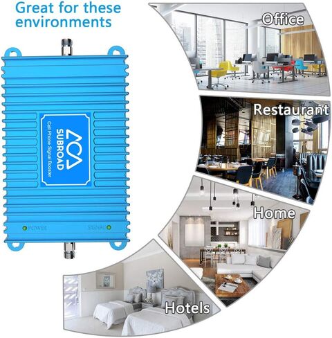 معزز إشارة الهاتف الخليوي للمنزل 5000 قدم مربع مع هوائيات خارجية/داخلية لإطالة عمر بطارية الهاتف معزز الهاتف الخليوي يعزز 5G 4G LTE 3G لشركة Verizon AT&T وجميع شركات النقل الأمريكية، معتمد من لجنة الاتصالات الفيدرالية (FCC) in Kuwait