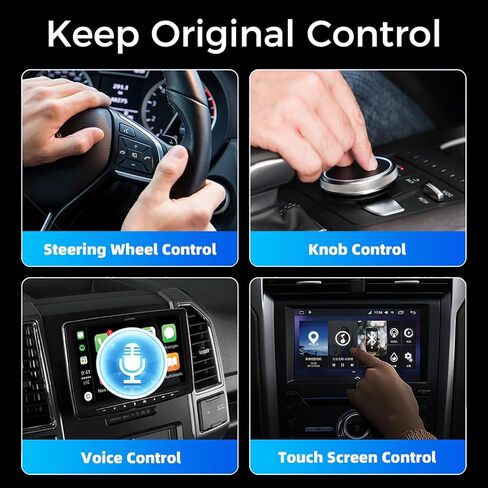 محول CarPlay اللاسلكي 2026 تمت ترقيته، CarPlay & Android Auto 2 في 1، تصميم USB صغير للسيارات مع CarPlay السلكي، اتصال تلقائي سريع، التوصيل والتشغيل، لـ Apple iOS 10+، إصدار Android 11+ in Kuwait