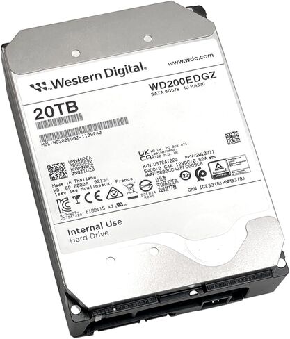 Western Digital WD Ultrastar 20TB Internal Hard Drive WD200EDGZ 3.5 Inch HDD SATA 6Gb/s 7200RPM 512MB Cache (Refurbished) in Saudi Arabia