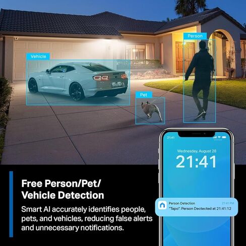 Tapo MagCam 2K+ - 2026 Wirecutter أفضل كاميرا أمان خارجية واختيار محرري PCMag، طاقة البطارية اللاسلكية، التركيب المغناطيسي، اكتشاف الشخص/المركبة (متجدد) in Saudi Arabia