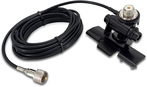 سيارة CB هوائي جبل Bracke، هوائي المحمول قاعدة تثبيت بمشبك مع 20ft RG58 PL259 إلى SO239 كابل محوري لتركيب الشاحنة in Kuwait