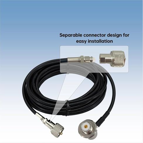 سيارة CB هوائي جبل Bracke، هوائي المحمول قاعدة تثبيت بمشبك مع 20ft RG58 PL259 إلى SO239 كابل محوري لتركيب الشاحنة in Kuwait