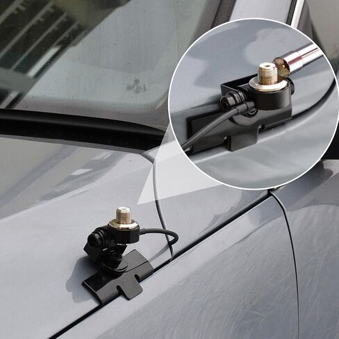 سيارة CB هوائي جبل Bracke، هوائي المحمول قاعدة تثبيت بمشبك مع 20ft RG58 PL259 إلى SO239 كابل محوري لتركيب الشاحنة in Kuwait