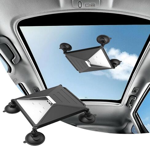 لحامل Starlink Mini Suction Cup وحقيبة واقية، مجموعة سفر محمولة 2 في 1 للمركبات الترفيهية والشاحنات ولوحة قيادة السيارة - إعداد سريع، تثبيت بدون بقايا، آمن على جميع الأسطح in Kuwait