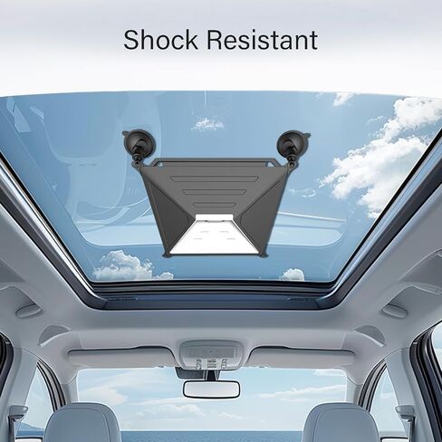 لحامل Starlink Mini Suction Cup وحقيبة واقية، مجموعة سفر محمولة 2 في 1 للمركبات الترفيهية والشاحنات ولوحة قيادة السيارة - إعداد سريع، تثبيت بدون بقايا، آمن على جميع الأسطح in Kuwait