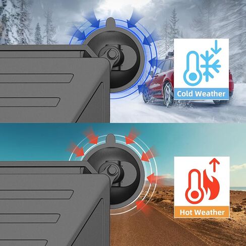 لحامل Starlink Mini Suction Cup وحقيبة واقية، مجموعة سفر محمولة 2 في 1 للمركبات الترفيهية والشاحنات ولوحة قيادة السيارة - إعداد سريع، تثبيت بدون بقايا، آمن على جميع الأسطح in Kuwait