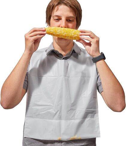 Adult Plastic Disposable Crumb Catcher Bibs in Kuwait