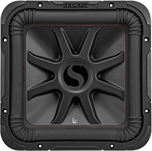 مضخم صوت Kicker 45L7R124 مقاس 12 بوصة بقدرة 1200 وات L7R Solo-Baric L7R124+صندوق مزود بفتحات تهوية in Kuwait