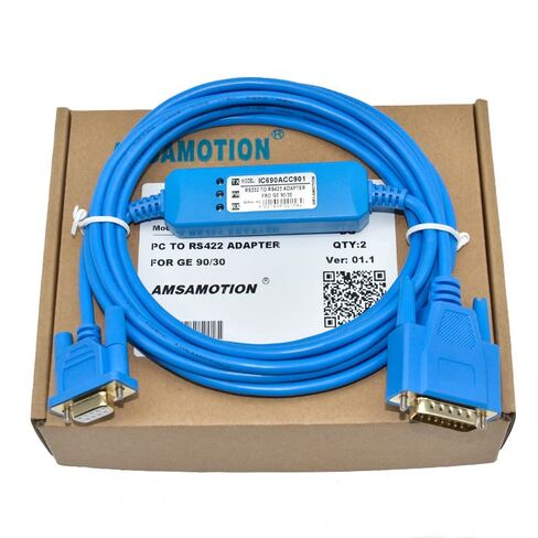 ينطبق IC690ACC901 PLC كابل برجمة تنزيل البيانات كابل GE90-70 GE90-30 سلسلة الذهب الأزرق مطلي الإصدار 3m in Saudi Arabia