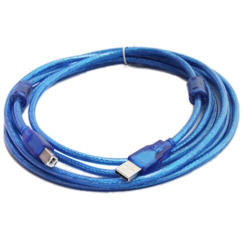 كابل USB-KV لسلسلة KV5000، وKV3000، وkV1000 PLC كابل تنزيل كابل أزرق شفاف (1.5 متر) in Saudi Arabia