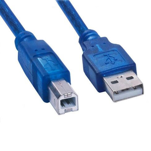 كابل USB-KV لسلسلة KV5000، وKV3000، وkV1000 PLC كابل تنزيل كابل أزرق شفاف (1.5 متر) in Saudi Arabia