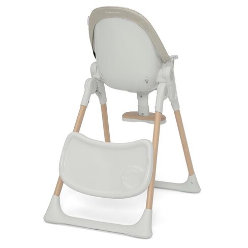 Delta Children Duet 2-in-1 High Chair and Infant Seat - Dishwasher Safe Meal Tray - FSC-Certified Wood, Taupe in Saudi Arabia