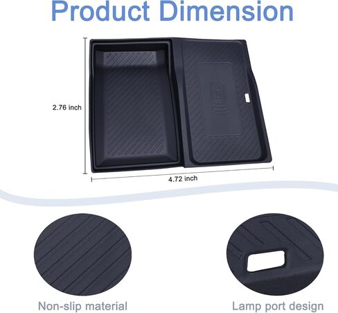 حصيرة JKCOVER المركزية للشحن اللاسلكي الواقية غير القابلة للانزلاق متوافقة مع BMW X5 G05 X7 G07 (2019-2025) وBMW X6 G06 (2020-2025) ملحقات وحدة التحكم إدراج وسادة واقية لشاحن الهاتف in Kuwait