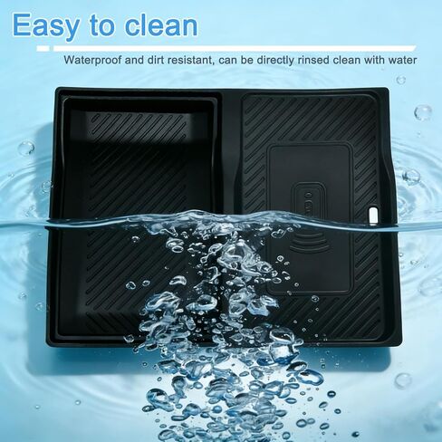 حصيرة JKCOVER المركزية للشحن اللاسلكي الواقية غير القابلة للانزلاق متوافقة مع BMW X5 G05 X7 G07 (2019-2025) وBMW X6 G06 (2020-2025) ملحقات وحدة التحكم إدراج وسادة واقية لشاحن الهاتف in Kuwait