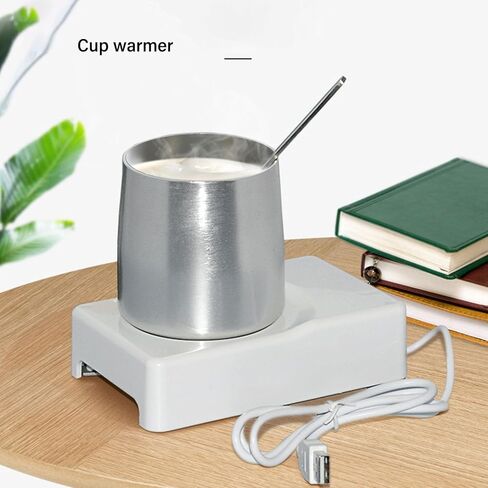 Generic طبق أكواب يعمل بمنفذ USB مزدوج الاستخدام، تبريد وتسخين سريع للمشروبات، مبرد كوب صغير الحجم لتدفئة الأكواب للسفر في المنزل والمكتب، مثالي لمستحضرات التجميل in Kuwait
