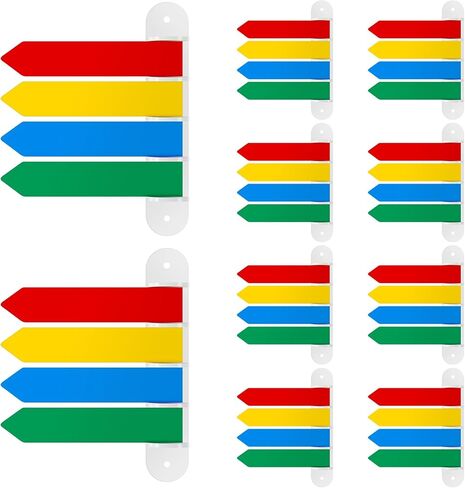 BBTO Exam Room Flags Pack 7 Inches Long Door Flags Primary Colors Chamber Flag Room Status Indicators Signal Flag for Doctors Offices Hospitals and Clinics Supplies (4 Flag System) in Saudi Arabia