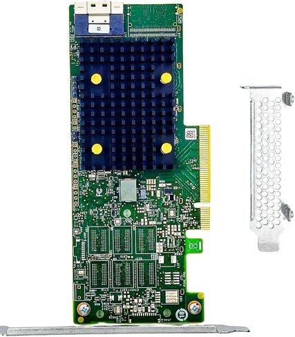 SAS HBA Card Compatible with LSI 9500-8i IT Mode PCIe SATA Expansion Card, 8-Port 12Gbps PCIe 4.0 x8, SAS Expander Support, HBA Controller with 1x SFF-8654 Internal for ZFS TrueNAS unRAID NAS in Kuwait