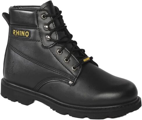 Rhino 60S21 6 Inch Steel Toe Safety Work Boot - Black in Saudi Arabia