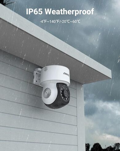ANNKE 5MP Lite Wired H.265+ 8CH Surveillance DVR and 2X 1080p AHD Outdoor CCTV PT Camera with with 350°pan and 90°tilt, AI Human/Vehicle Detection, 100 ft Night Vision, Remote Access, 2TB Hard Drive in Saudi Arabia
