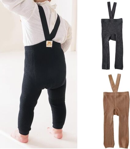 Baby Knitted Pants Suspenders Leggings for Spring Autumn Breathable Tights Stockings for Toddler High Waist Pantyhose Easy We in Saudi Arabia