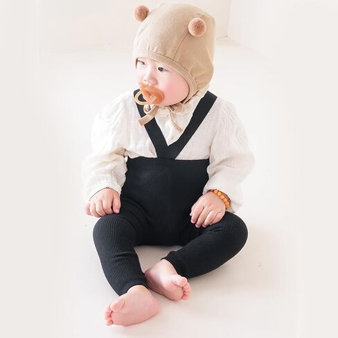 Baby Knitted Pants Suspenders Leggings for Spring Autumn Breathable Tights Stockings for Toddler High Waist Pantyhose Easy We in Saudi Arabia