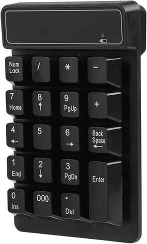 19 Keys Wireless Numeric Keypad, Suspension Keys Comfortable Touch Feeling, with Thousands Key for Touch Typing in Saudi Arabia