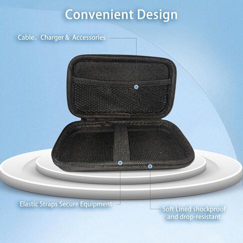 Carrying Case for Innioasis G5 with 2 Pack Soft Screen Protectors - Hard Shell Protective Carrying Case, Portable Travel Storage Bag with Carabiner | Anti-scrathes&Shockproof in Saudi Arabia