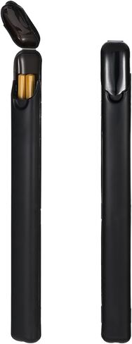 2 PCS Chopsticks Storage Case, Plastic Utensil Holder with Side Opening Lightweight Chopstick Storage Container Portable Carrying Holder for Chopsticks Travel Chopstick Box for Reusable, Black in Saudi Arabia